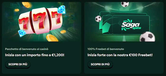 Sagaspins Casino bonus